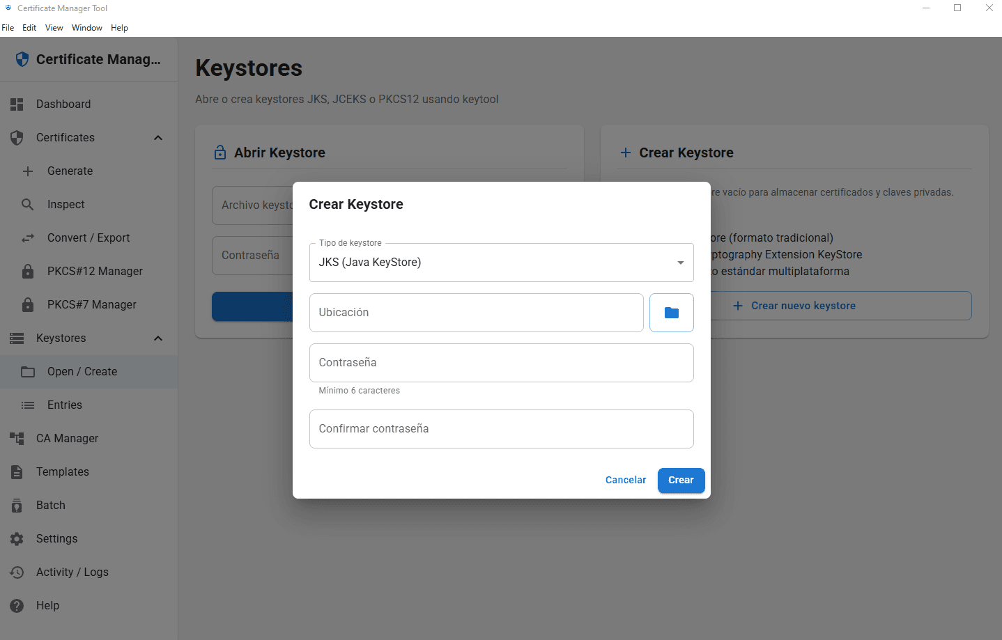 CertificateManagerTool